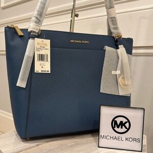 Michael Kors Blue Tote Bag